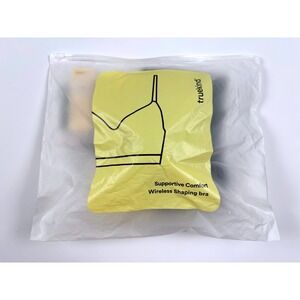 Truekind Supportive‎ Comfort Wireless Shaping Bra - Black Size XL NWT